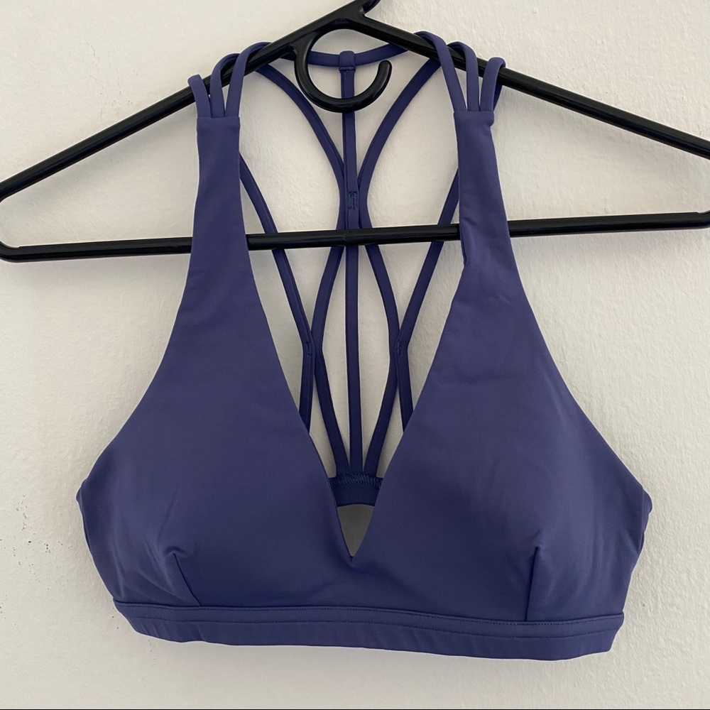 Purple/Blue Deep-V Lululemon Sports Bra